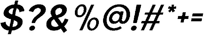 Carteny Semi Bold Italic otf (600) Font OTHER CHARS