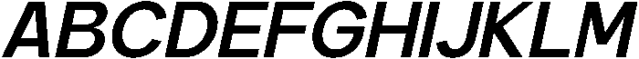 Carteny Semi Bold Italic otf (600) Font UPPERCASE