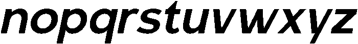 Carteny Semi Bold Italic otf (600) Font LOWERCASE