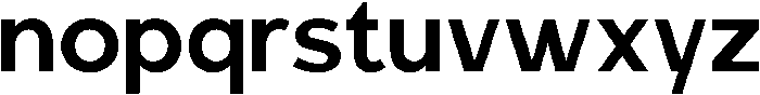 Carteny Semi Bold otf (600) Font LOWERCASE
