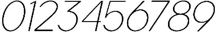 Carteny Thin Italic otf (100) Font OTHER CHARS