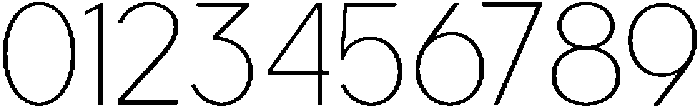 Carteny Thin otf (100) Font OTHER CHARS