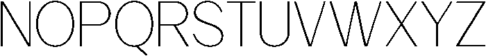 Carteny Thin otf (100) Font UPPERCASE