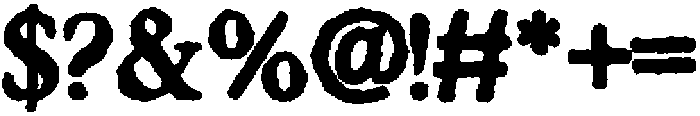 Carterion Eroded otf (400) Font OTHER CHARS