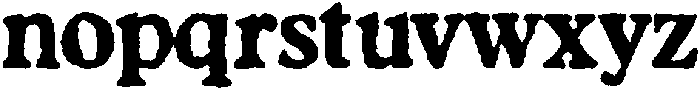 Carterion Eroded otf (400) Font LOWERCASE