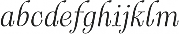 Cartes Norm Light Italic otf (300) Font LOWERCASE