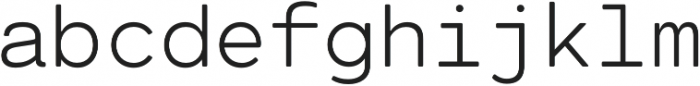 Cartograph Mono CF Light otf (300) Font LOWERCASE