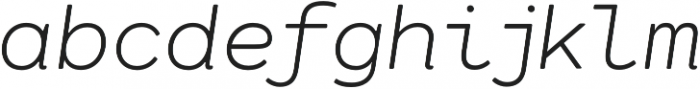 Cartograph Sans CF Thin Italic otf (100) Font LOWERCASE