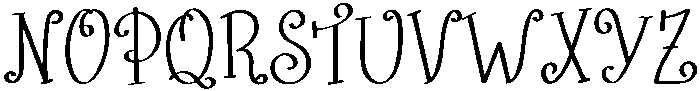 Cartoon Regular otf (400) Font UPPERCASE