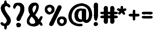 Cartoon Regular otf (400) Font OTHER CHARS