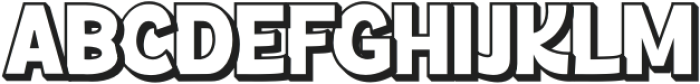 Cartoon Splash Shadow otf (400) Font UPPERCASE