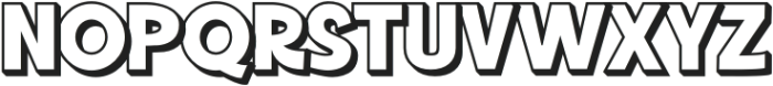 Cartoon Splash Shadow otf (400) Font UPPERCASE