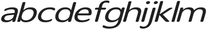 Carval Expanded Italic otf (400) Font LOWERCASE