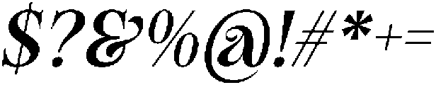 Casa Leru Italic otf (400) Font OTHER CHARS