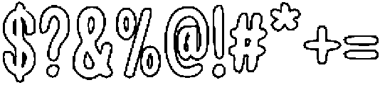 Casa Oliva Maravilla Outline Rg otf (400) Font OTHER CHARS