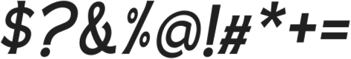 Casille Medium Condensed Italic otf (500) Font OTHER CHARS