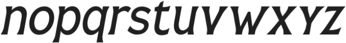 Casille Medium Condensed Italic otf (500) Font LOWERCASE