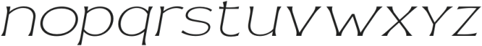 Casille Thin Expanded Italic otf (100) Font LOWERCASE