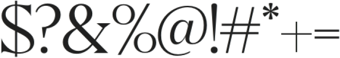 Caslon Light otf (300) Font OTHER CHARS