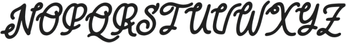 Caspian Italic otf (400) Font UPPERCASE