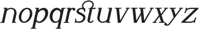 Cassano Medium Italic otf (500) Font LOWERCASE