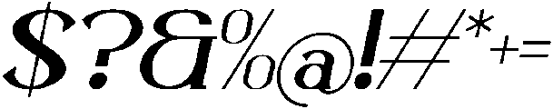 Cassovia Italic otf (400) Font OTHER CHARS
