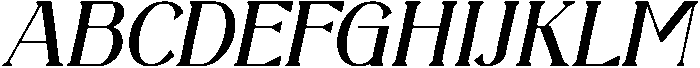 Cassovia Italic otf (400) Font UPPERCASE