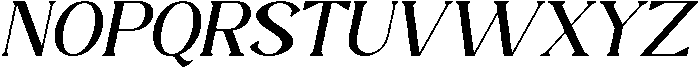 Cassovia Italic otf (400) Font UPPERCASE