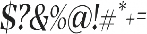 Casta Medium Condensed Slanted otf (500) Font OTHER CHARS