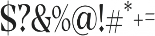 Casta Medium Condensed otf (500) Font OTHER CHARS