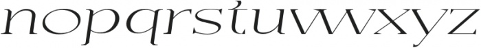 Casta Thin Expanded Slanted otf (100) Font LOWERCASE