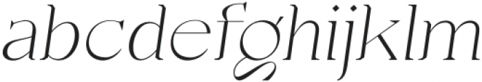 Casta Thin Slanted otf (100) Font LOWERCASE