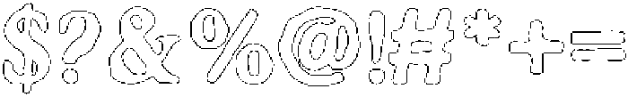 Castemire Circular Outline otf (400) Font OTHER CHARS