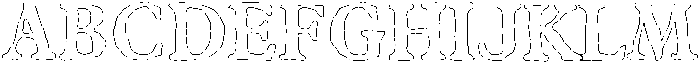 Castemire Circular Outline otf (400) Font UPPERCASE