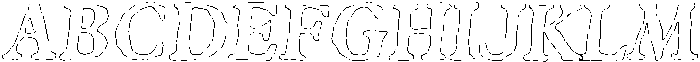Castemire Rounded Outline Italic otf (400) Font UPPERCASE