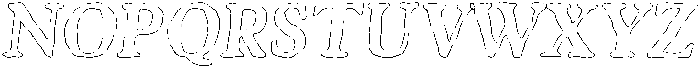 Castemire Rounded Outline Italic otf (400) Font UPPERCASE