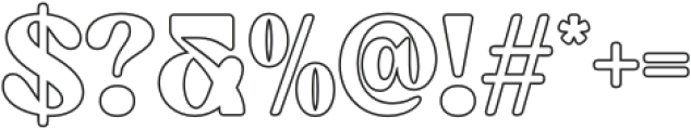 Castio Outline otf (400) Font OTHER CHARS