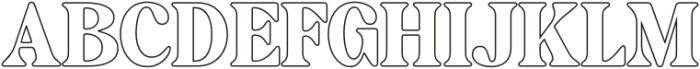 Castio Outline otf (400) Font UPPERCASE