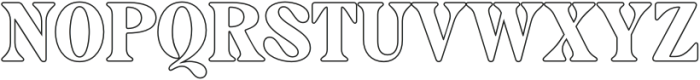 Castio Outline otf (400) Font UPPERCASE