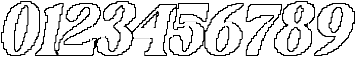 Castio Pixel Outline otf (400) Font OTHER CHARS