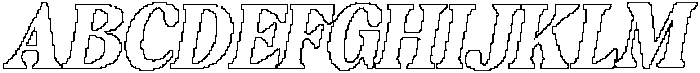 Castio Pixel Outline otf (400) Font UPPERCASE