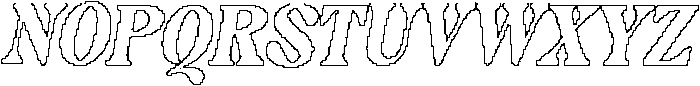 Castio Pixel Outline otf (400) Font UPPERCASE