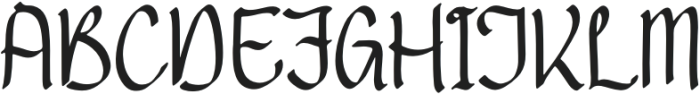 Castlenight otf (400) Font UPPERCASE