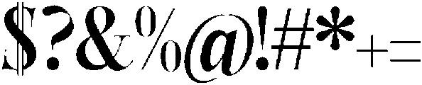 Castlon Bold otf (700) Font OTHER CHARS