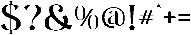 Castre Medium otf (500) Font OTHER CHARS