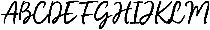 Casual Flow Regular otf (400) Font UPPERCASE