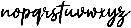 Casual Flow Regular otf (400) Font LOWERCASE