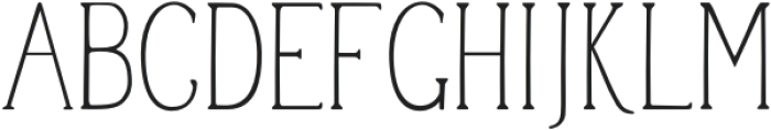 Casual Serif Regular otf (400) Font UPPERCASE