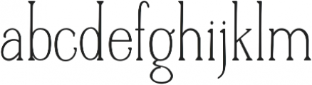 Casual Serif otf (400) Font LOWERCASE