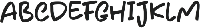Casual Sketchy otf (400) Font UPPERCASE